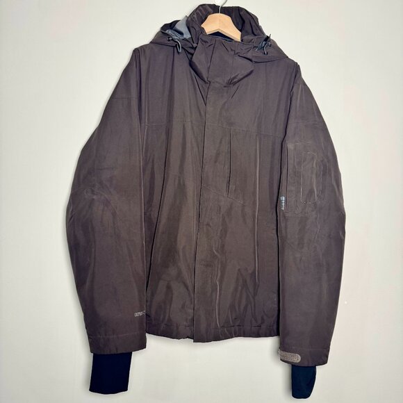 Orage Gortex Hooded Ski Snow Coat in Deep Brown Sz M - Picture 1 of 13